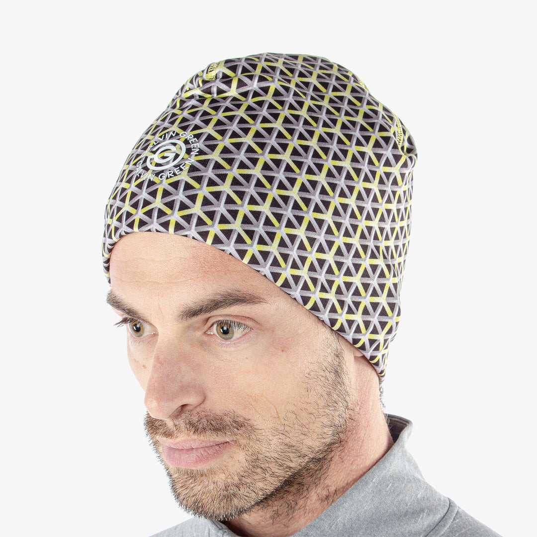 Dino is a Insulating golf hat in the color Sunny Lime/Black(2)